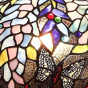 Bieye L10568 Wisteria Tiffany style stained glass table lamp