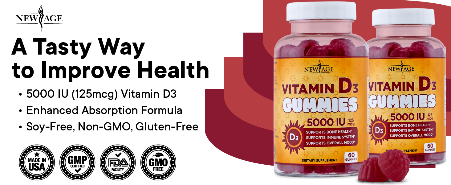vitamin d gummies immune bone skin health