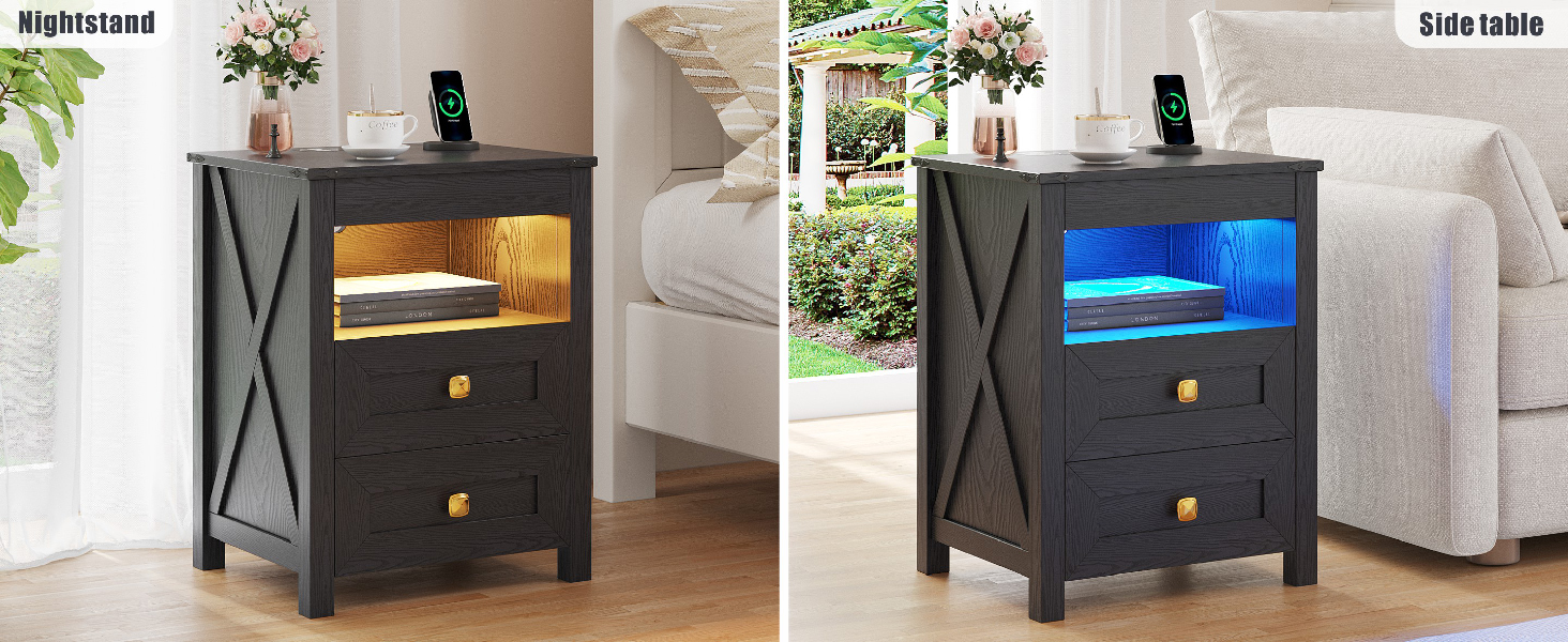 nightstand with gun drawer