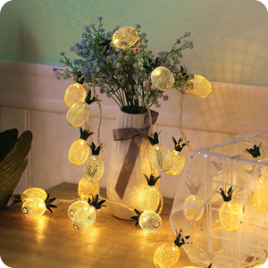 pineapple string lighting
