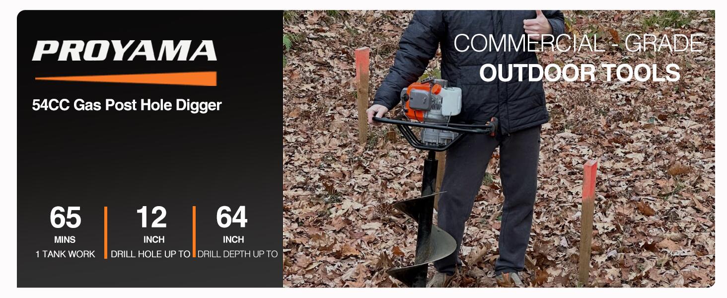 gas post hole digger