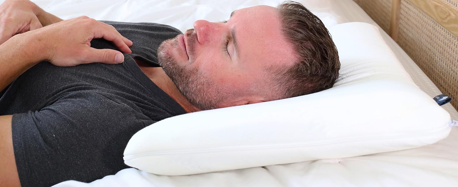 Bluewave Bedding pillow for back sleepers
