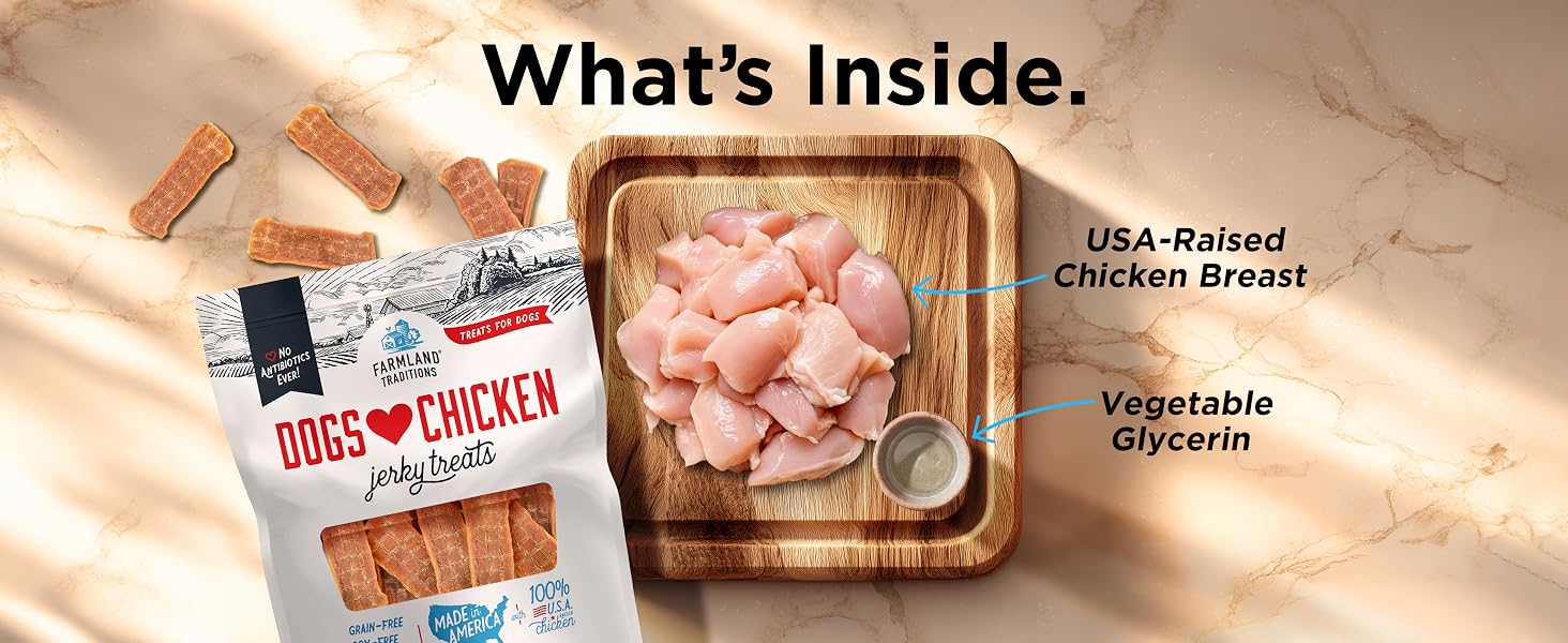 dogs love chicken jerky with no antibiotics