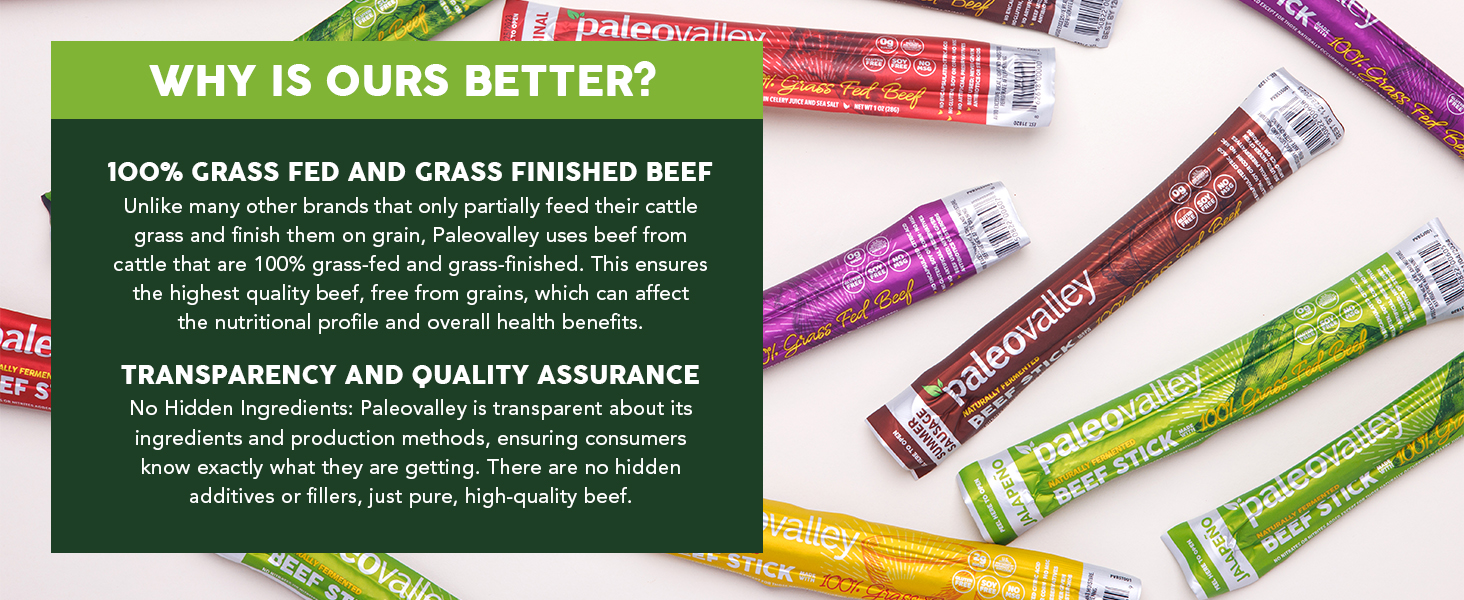 Paleovalley beef sticks gluten free high protein jerk snack summer healthy