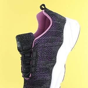 Propet Stability Fly Sneaker Black/Berry