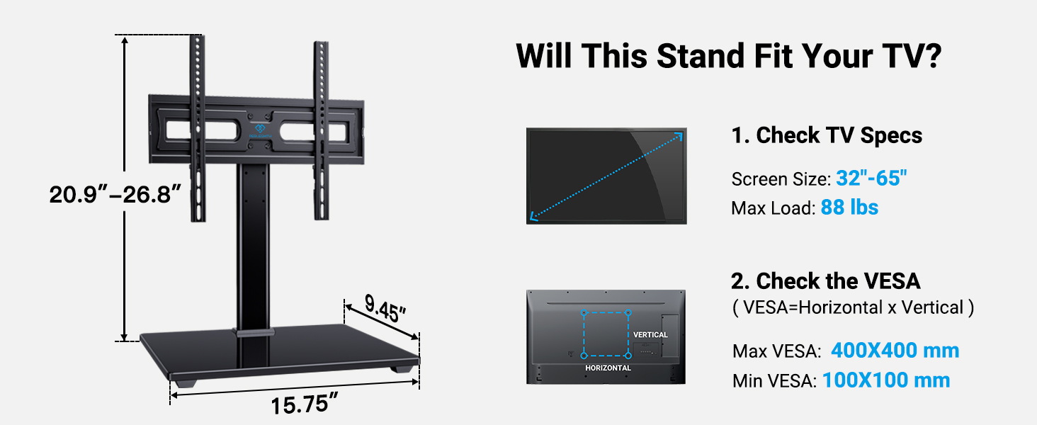 universal swivel tv stand