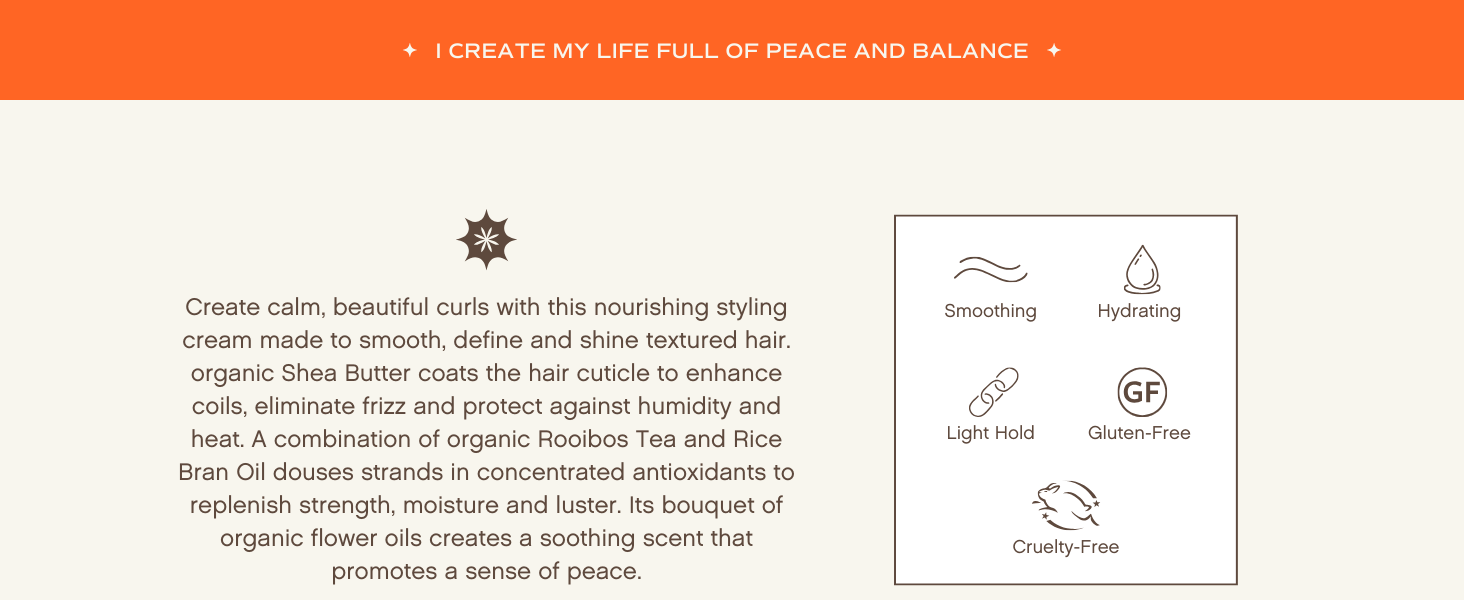 Innersense Quiet Calm Curl Control is smoothing, hydrating, and has light hold. Gluten-free.