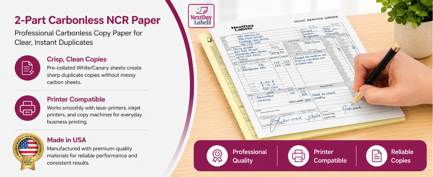 Carbonless NCR Paper