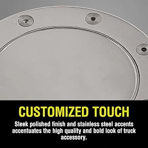 Bully,fuel door,fuel cap,stainless steel,durable,protection,security,sturdy,fitment,easy to install