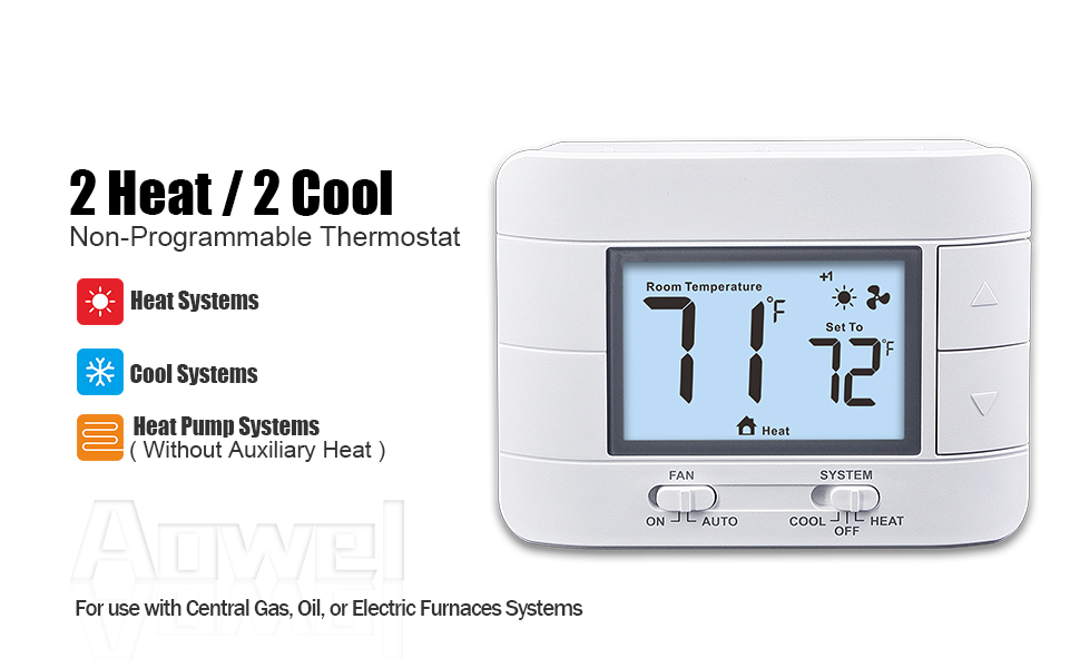 1 HEAT 1COOL THERMOSTAT