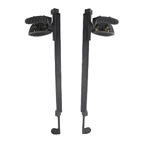 NovelBee Pair Adjustable Locking Foot Braces Pedals Foot Pegs for Kayak Boat Direction Control