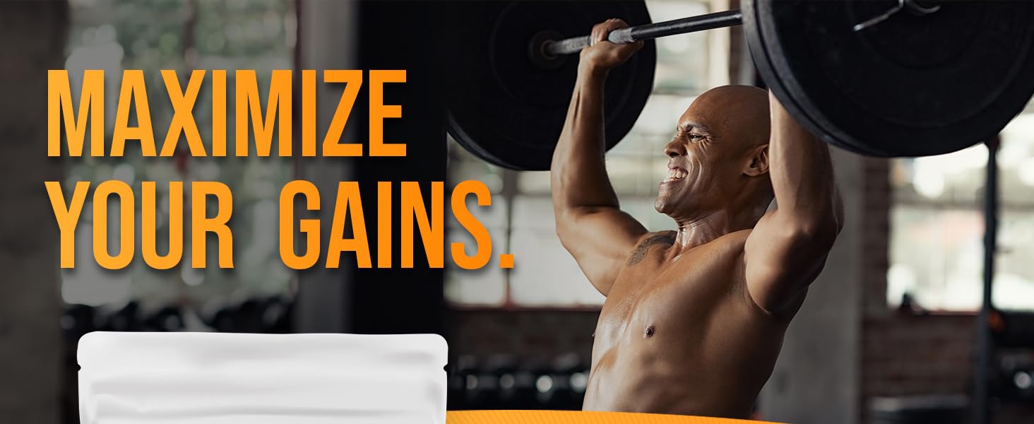Whey Protein Concentrate Maximize Your Gains Man Weightlifting