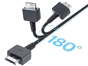 Upgraded PS Vita Charger Cable, Playstation Vita Charging Cable PSV 1000 USB Data &amp; Power Charger