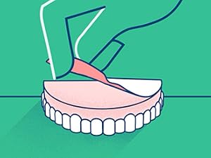 Lift corner and peal away illustration