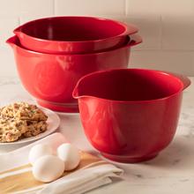Red Mixing Bowl Set, Mixing Bowls, melamine mixing bowl