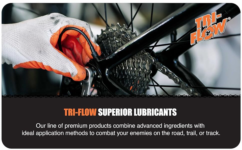 tri flow lubricant on bike gears