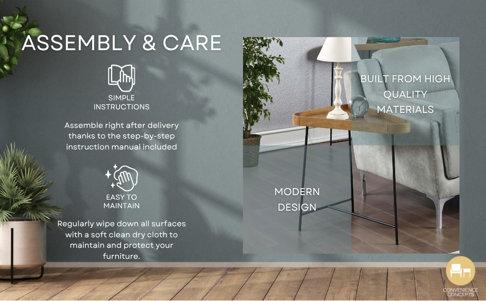 assembly and care instructions