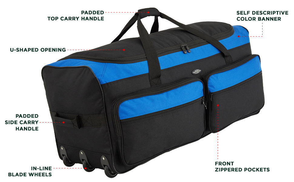 duffel; duffle; rolling duffel; rolling duffel; duffle with wheels