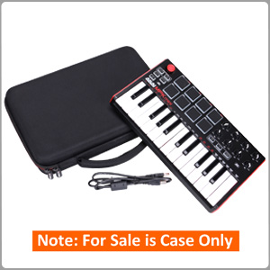 LTGEM EVA Hard Case for Akai Professional MPK Mini MKII | 25-Key Ultra-Portable