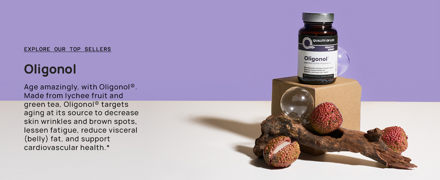 oligonol qol quality of life lychee polyphenol circulation wrinkly crow feet fruit