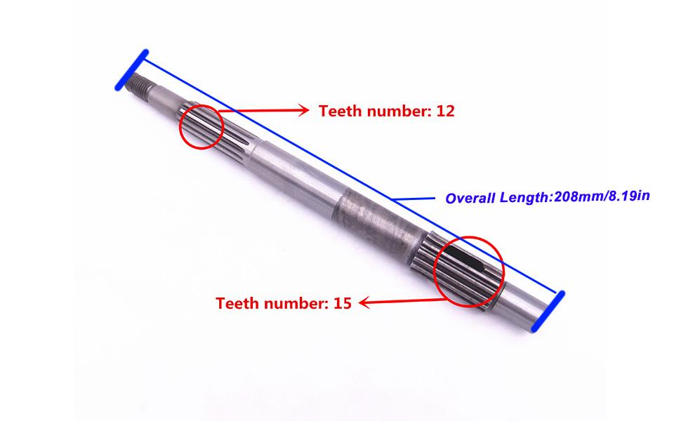 803744002 8M0070782 Propeller Shaft for Mercury Mariner 6HP 8HP 9.8HP 9.9HP