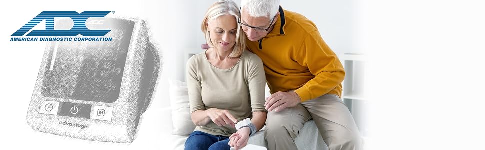 ADC, Advantage, 6015, 6016, home blood pressure, systolic, diastolic, hypertension, wrist