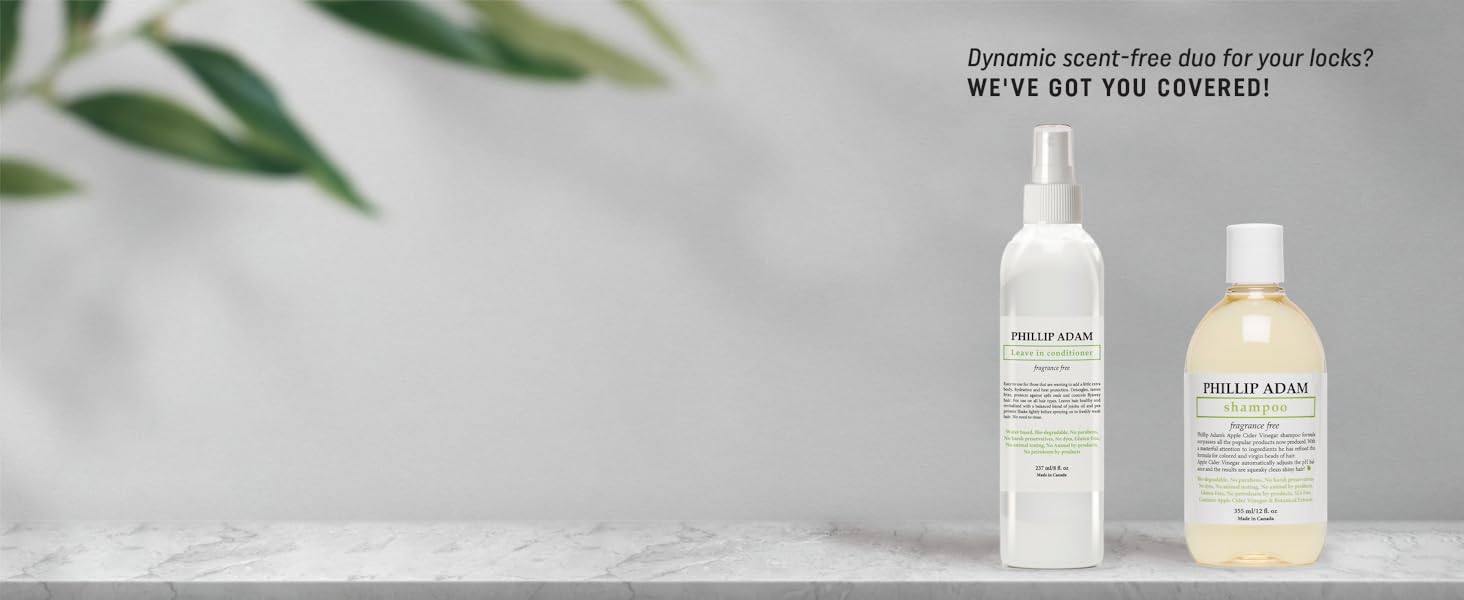 fragrance free shampoo and leave in conditioner