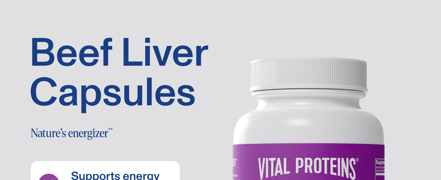 Beef Liver Capsules, Nature&amp;#39;s Energizer