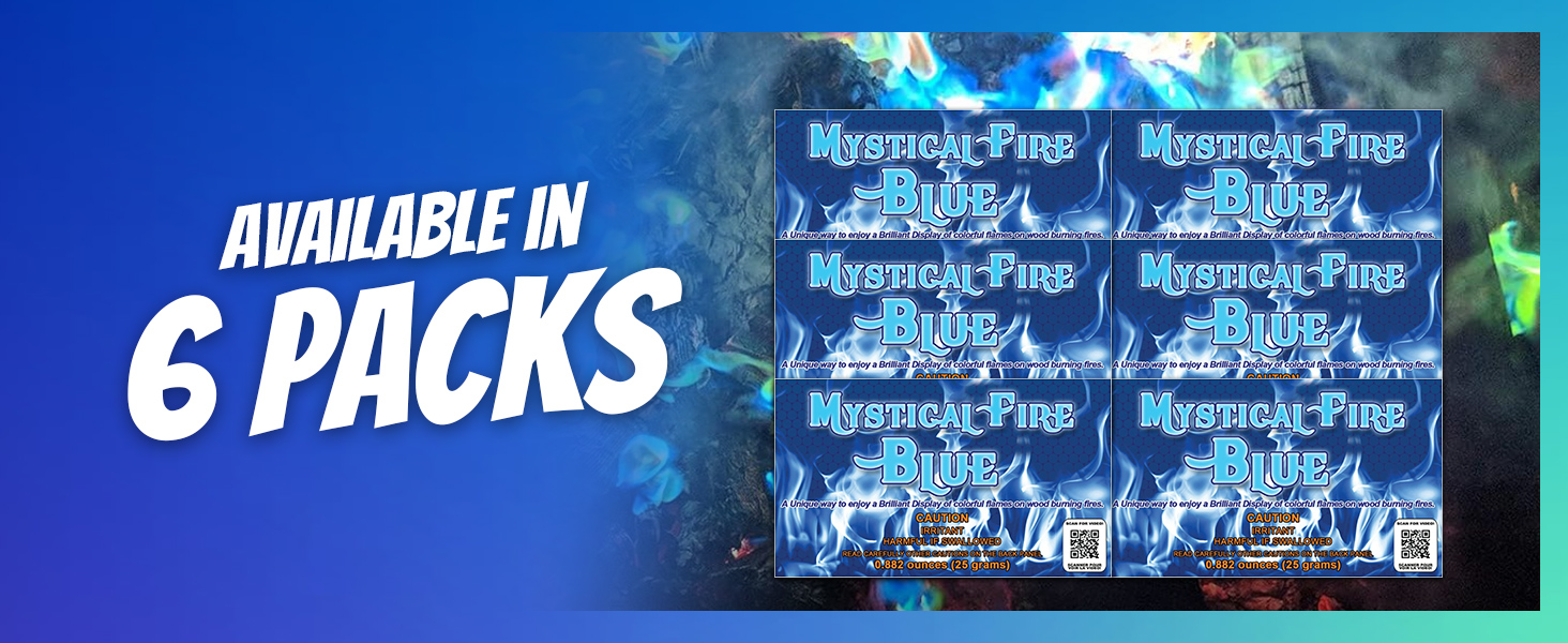 Mystical Fire Blue Color Changing Packets- Blue Flames