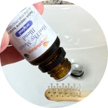 2. Invert bottle over toothbrush