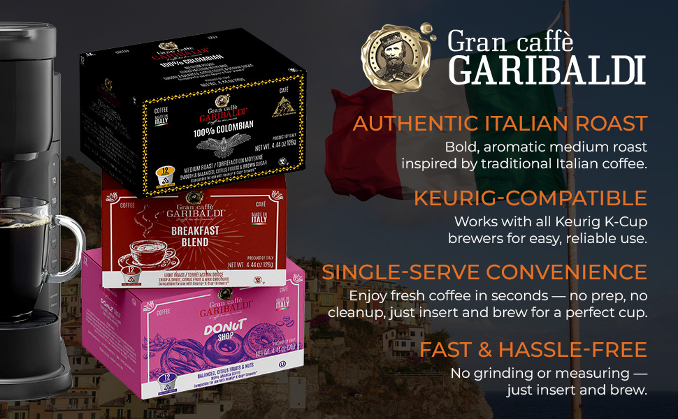 espresso crema collection kpods single-serve capsules original k-cups Italian Dark Roast Coffee 72