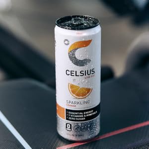 Orange sparkling Celsius