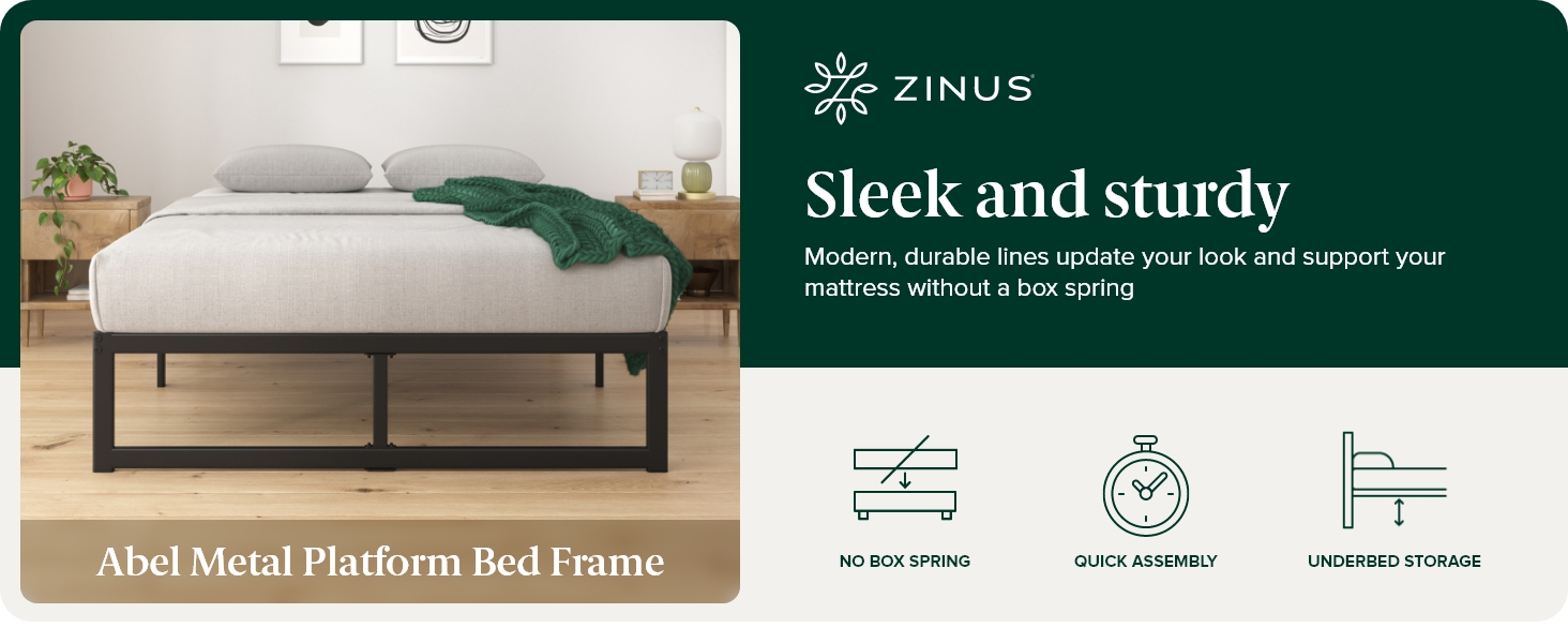 Abel QuickLock(R) Metal Platform Bed Frame