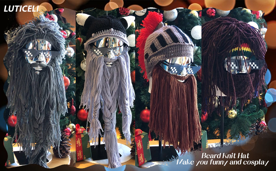 Beard Knit Hat
