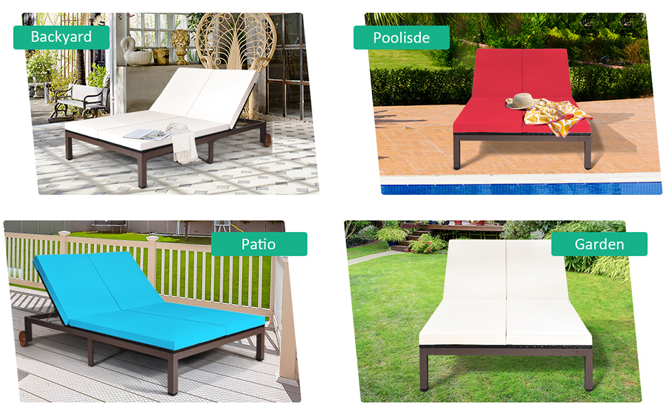 outdoor patio recliner chaise