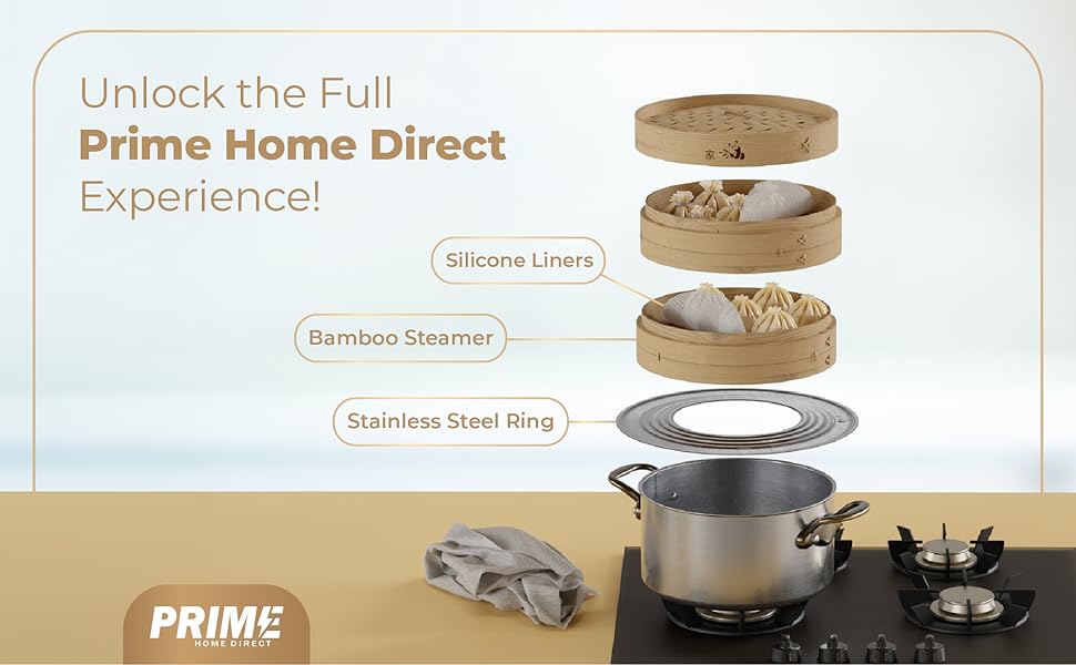 8 Inch Dumpling Bamboo Steamer