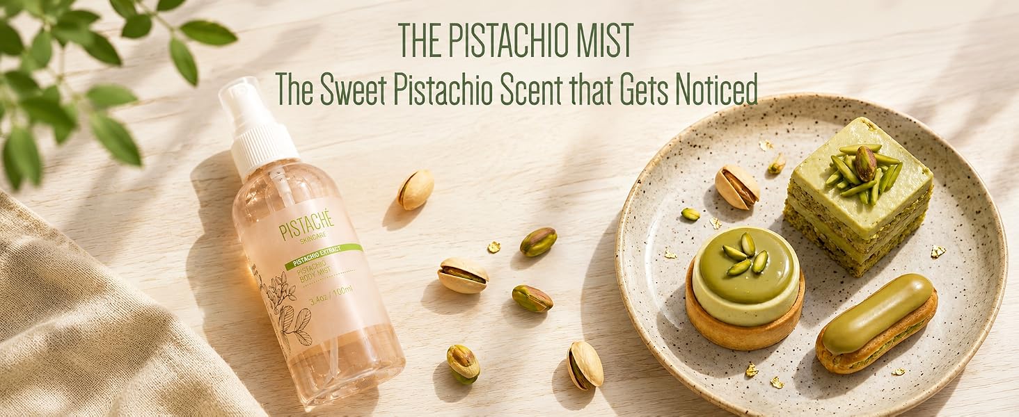 Pistaché Skincare Pistachio Body Mist that Gets Noticed