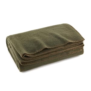 Wool blanket folded