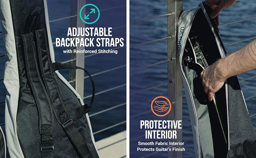 Adjustable Back Pack Straps and Smooth Fabric Interior