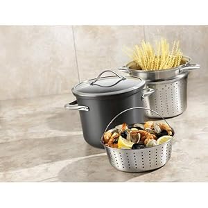 Calphalon Nonstick 8-Quart Covered Multi-Pot with Stainless Steel Pasta Insert