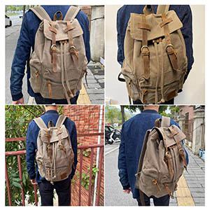 canvas backpack