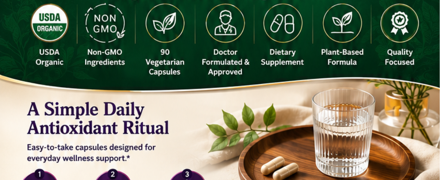 resveratrol organic antioxidant high potency daily living
