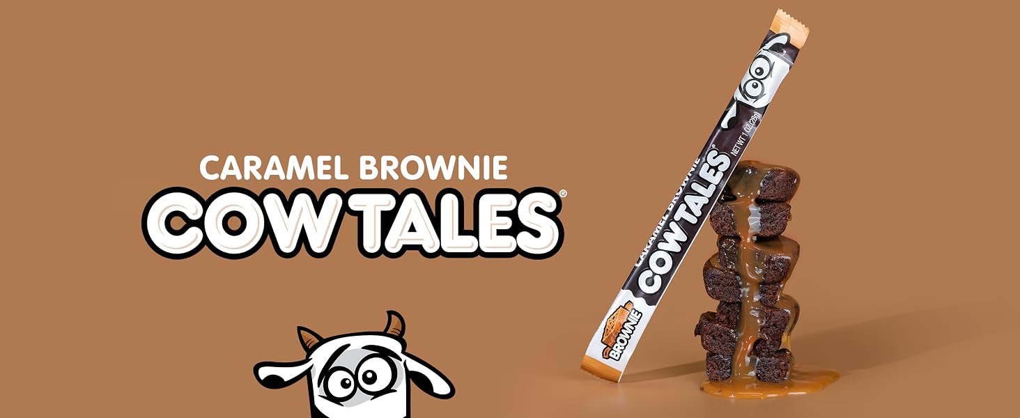 goetze's cow tales brownie old fashioned caramels chocolate caramel creams caramel brownie candy