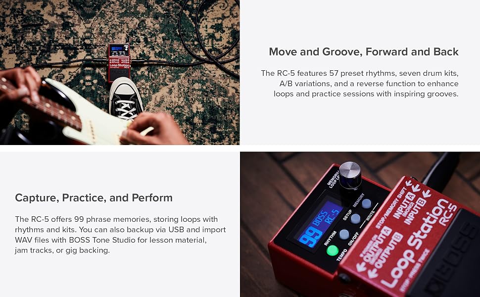 looper, boss, loop station, rc, rc-5, ed sheeran, guitar, bass, keyboard, pro, MIDI, rhythm, drums