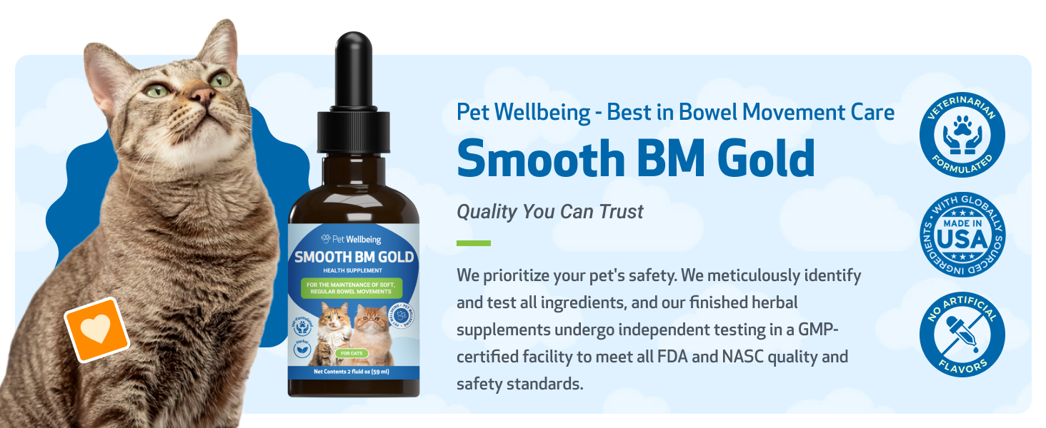 Smooth BM Gold, safety tests, FDA, NASC, vet-formula usa, no artificial flavor, high-quality