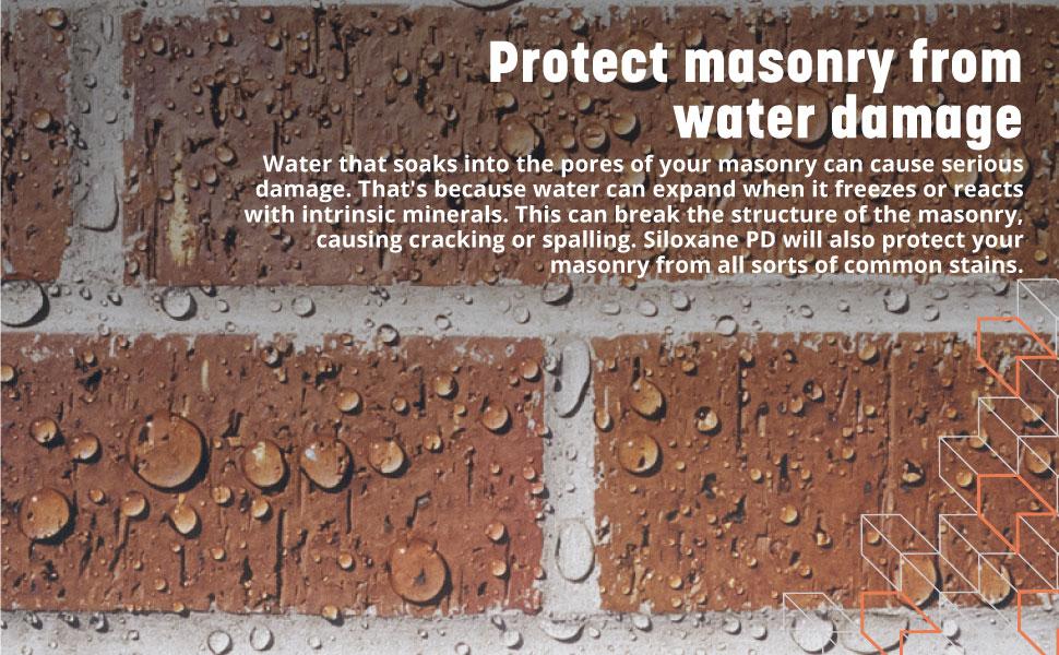 Siloxane PD protects masonry from water damage