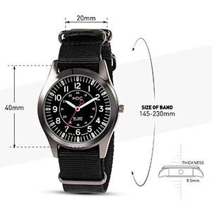 Military Watches For Men Tactical Wrist Watch Army Field Outdoor Sport Black Mens Wristwatch Nylon