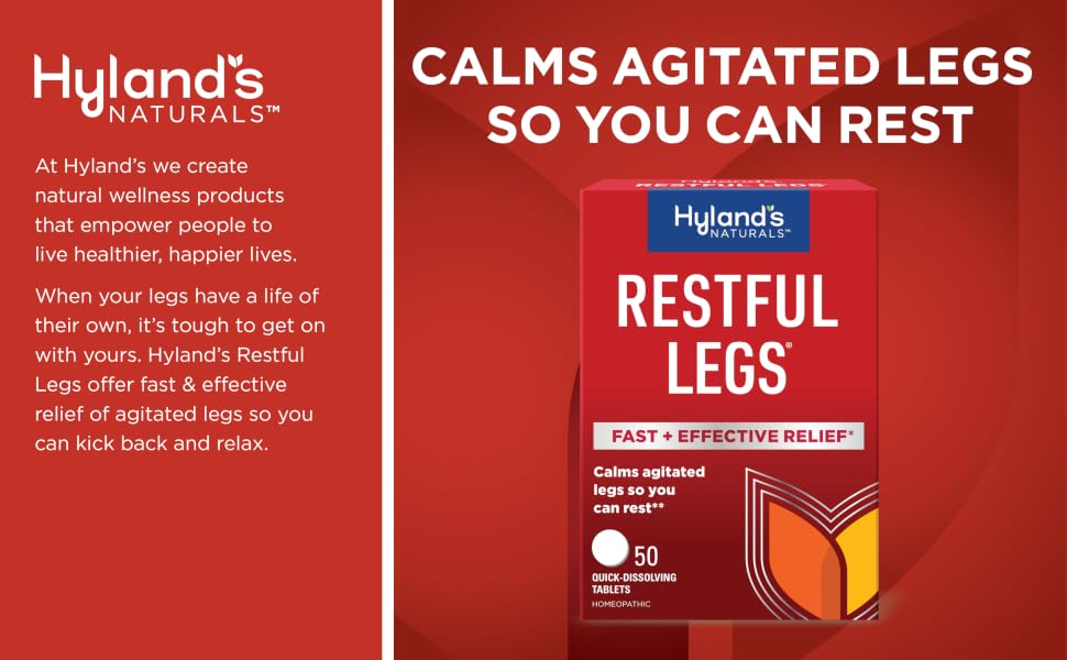 Hyland's Restful Legs Calms Agitated Legs so you can rest