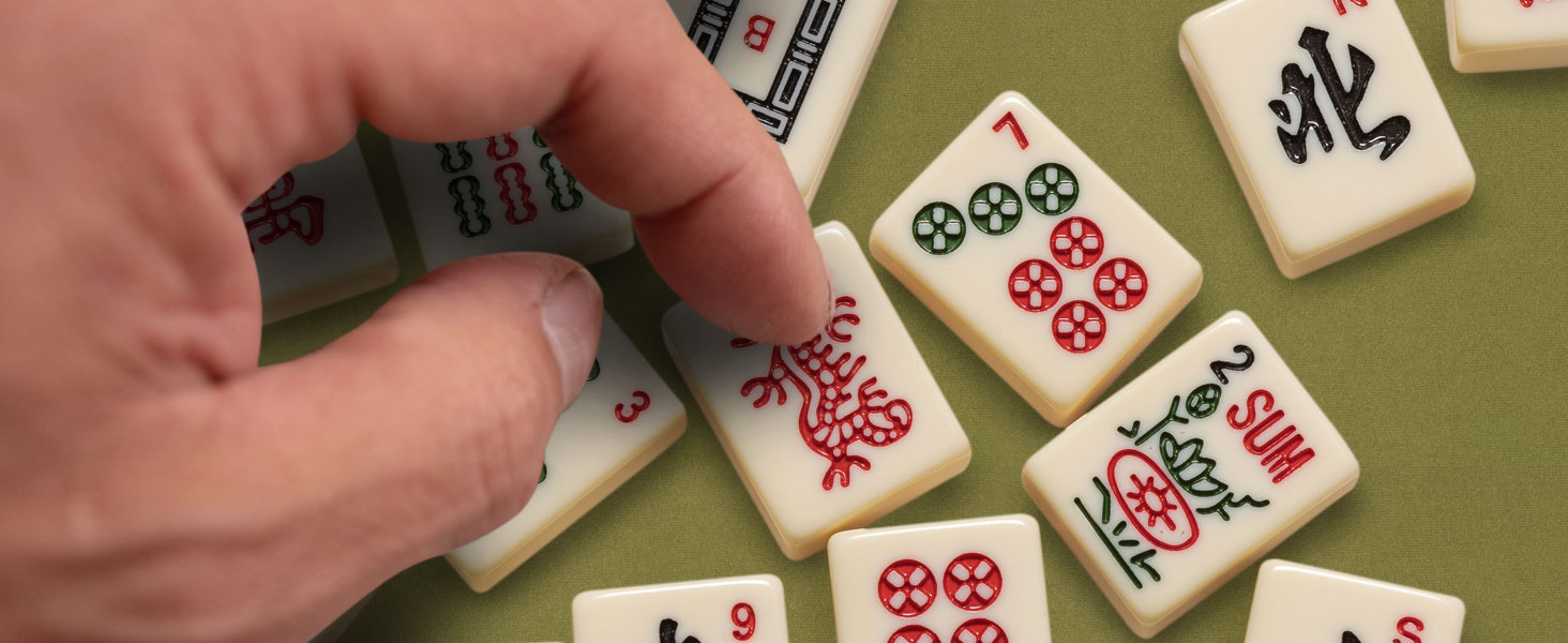 mahjong ma jiang mojang majung mahjiong may jong machean stick tray portable classic automatic