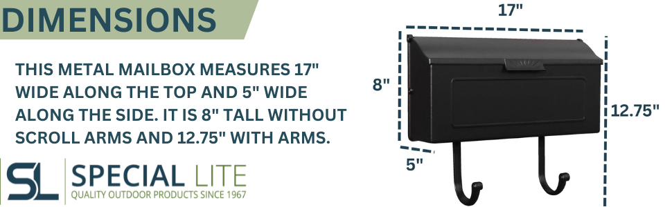 wall mounted mailboxes horizon mailbox newspaper scroll arms